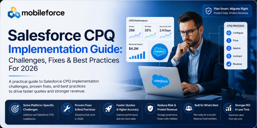Salesforce CPQ implementation guide with Mobileforce business professional